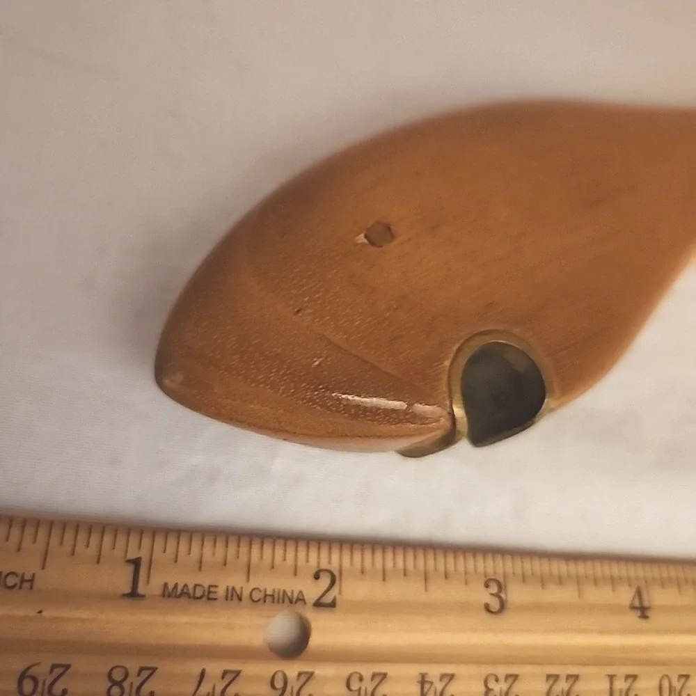 Vintage Hand Carved Wooden Fish Bottle Opener Mid Century Modern Barware 7 Inch